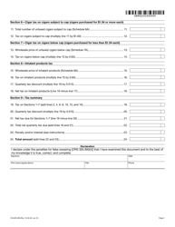 Form OR-531 (150-605-006) Oregon Unlicensed Tobacco Quarterly Tax Return (For Non-licensed Individual or Business) - Oregon, Page 2