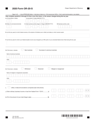Form OR-20-S (150-102-025) Oregon S Corporation Tax Return - Oregon, Page 2