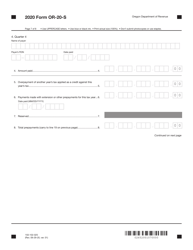 Form OR-20-S (150-102-025) Oregon S Corporation Tax Return - Oregon, Page 7