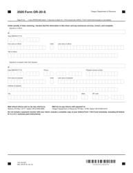 Form OR-20-S (150-102-025) Oregon S Corporation Tax Return - Oregon, Page 8