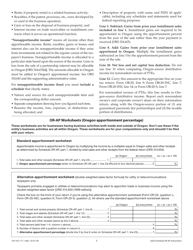 Instructions for Form 150-102-171 Schedule OR-AP Apportionment of Income for Corporations and Partnerships - Oregon, Page 3