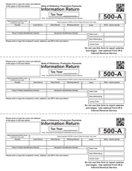 Document preview: Form 500-A Information Return - Production Payments - Oklahoma
