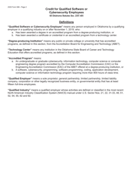 Form 566 Credit for Qualified Software or Cybersecurity Employees - Oklahoma, Page 2