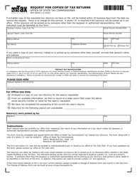 Form SFN28249 &quot;Request for Copies of Tax Returns&quot; - North Dakota