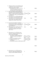 SBA Form 3509 Paycheck Protection Program Loan Necessity Questionnaire (For-Profit Borrowers), Page 3