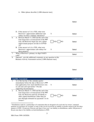 SBA Form 3509 Paycheck Protection Program Loan Necessity Questionnaire (For-Profit Borrowers), Page 5