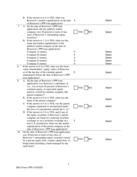 SBA Form 3509 Paycheck Protection Program Loan Necessity Questionnaire (For-Profit Borrowers), Page 7