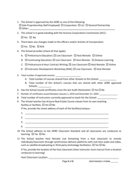 School Audit Declaration - Arizona, Page 2