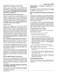 Arizona Form 120ES (ADOR10339) Corporation Estimated Tax Payment - Arizona, Page 2
