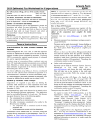 Instructions for Arizona Form 120W, ADOR10551 Estimated Tax Worksheet for Corporations - Arizona