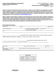 Document preview: Form JD-CR-186 Application for Municipal Ceo/Designee Agency Code Eo-9b/Affidavit - Connecticut