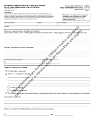 Document preview: Form JD-ES-263PT Grievance/Complaint Filed Under Americans With Disabilities Act (Ada) - Connecticut (Portuguese)