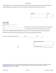 Form AER2465 Affidavit of Beneficial Interest - Illinois, Page 2