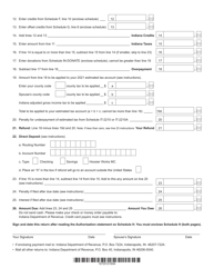Form IT-40PNR (State Form 472) Indiana Part-Year or Full-Year Nonresident Individual Income Tax Return - Indiana, Page 2