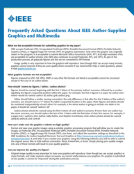 Frequently Asked Questions About Ieee Author-Supplied Graphics and Multimedia