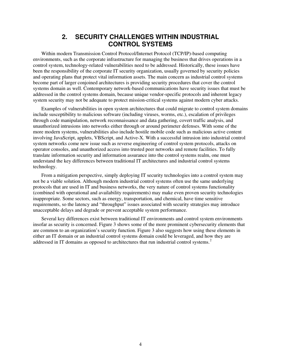 Recommended Practice: Improving Industrial Control Systems Cybersecurity With Defense-In-depth Strategies, Page 14