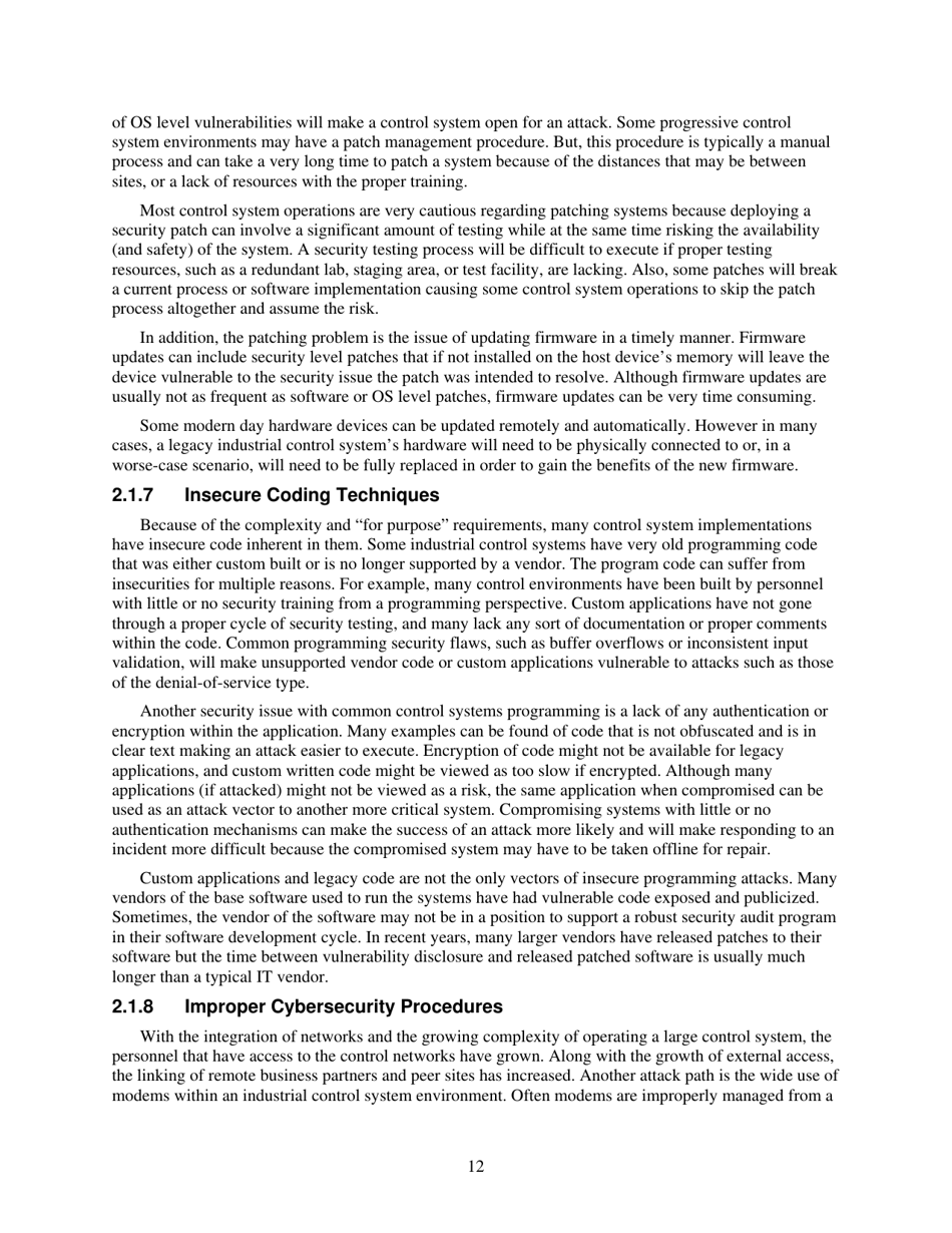 Recommended Practice: Improving Industrial Control Systems Cybersecurity With Defense-In-depth Strategies, Page 22