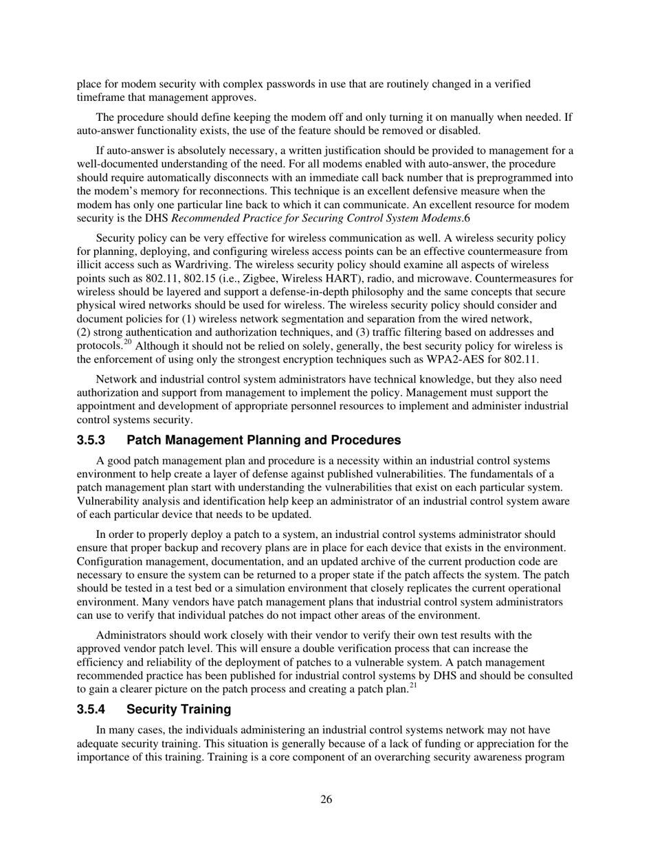 Recommended Practice: Improving Industrial Control Systems Cybersecurity With Defense-In-depth Strategies, Page 36