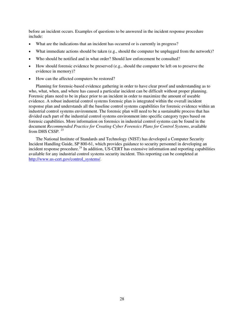 Recommended Practice: Improving Industrial Control Systems Cybersecurity With Defense-In-depth Strategies, Page 38