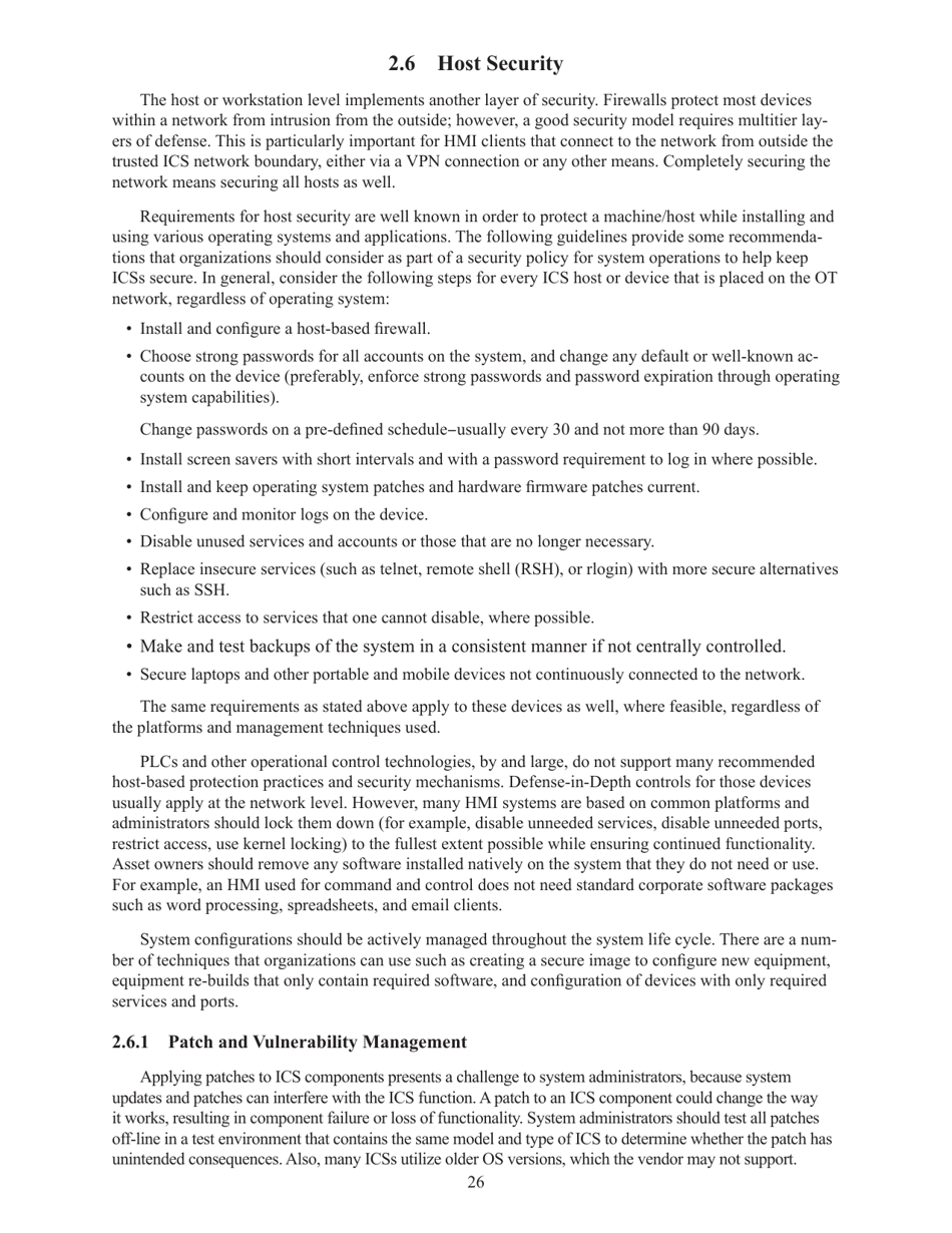 Recommended Practice: Improving Industrial Control Systems Cybersecurity With Defense-In-depth Strategies, Page 35