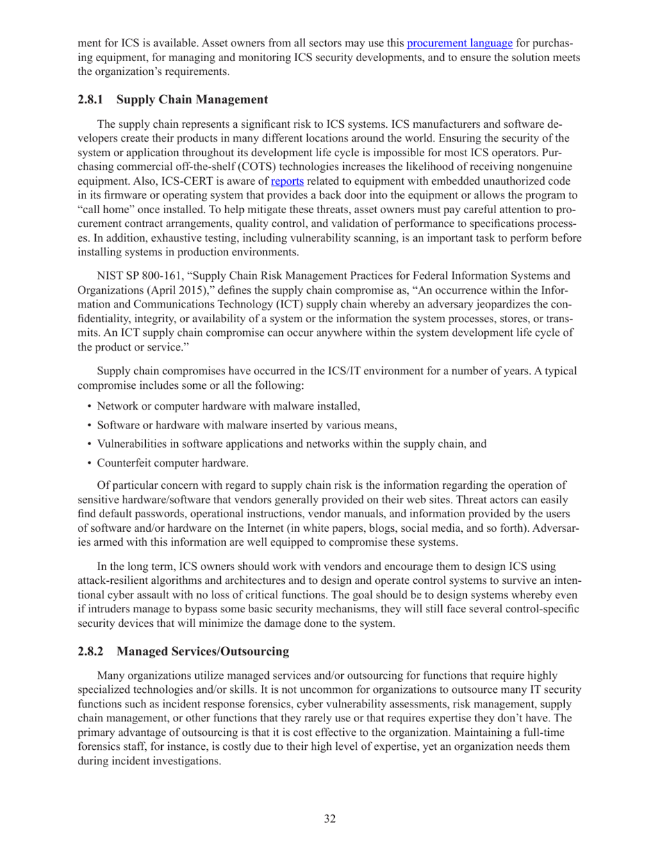 Recommended Practice: Improving Industrial Control Systems Cybersecurity With Defense-In-depth Strategies, Page 41