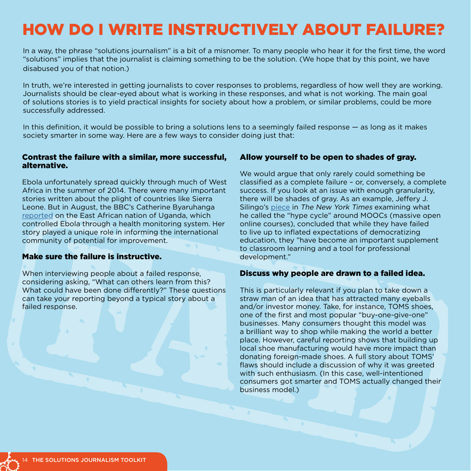 The Solutions Journalism Toolkit, Page 14