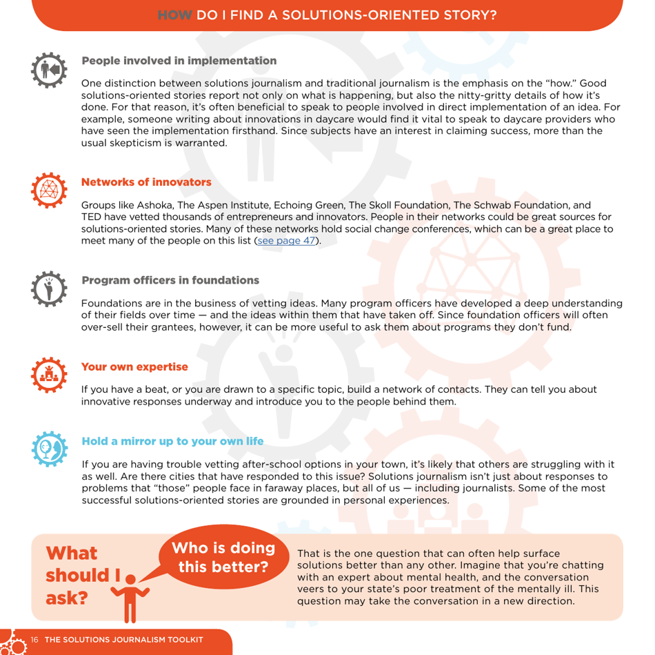 The Solutions Journalism Toolkit, Page 16