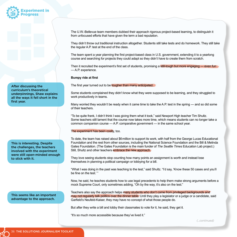 The Solutions Journalism Toolkit, Page 36