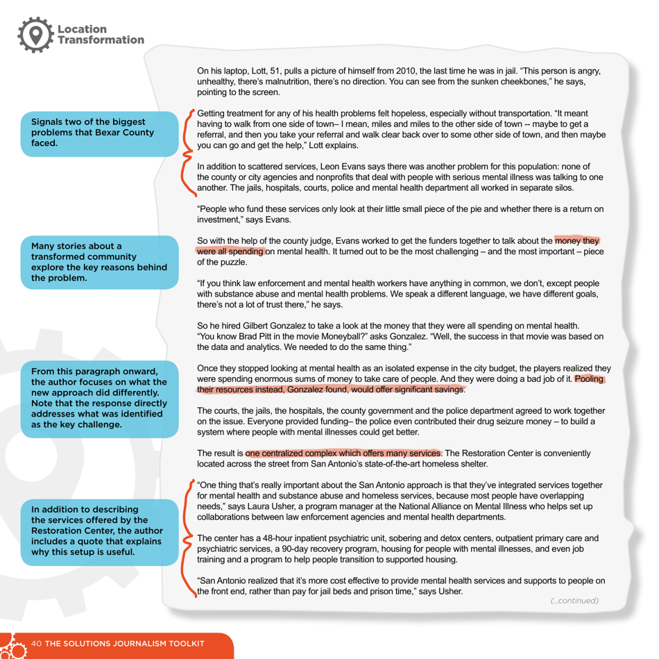 The Solutions Journalism Toolkit, Page 40