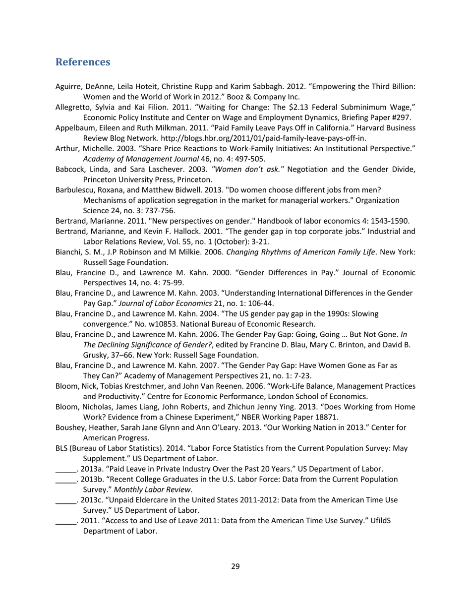 Eleven Facts About American Families and Work, Page 30