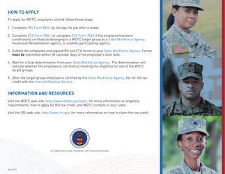 Help Put America to Work and Earn Federal Income Tax Credits for Hiring Veterans, Page 2