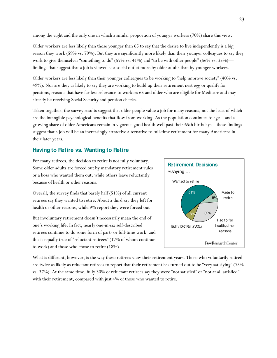 Americas Changing Workforce: Recession Turns a Graying Office Grayer - Pew Research Center, Page 24