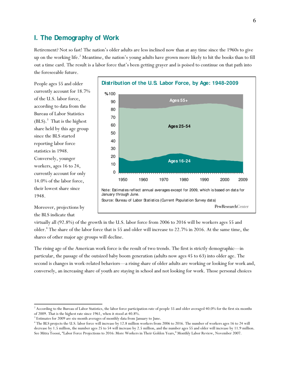 Americas Changing Workforce: Recession Turns a Graying Office Grayer - Pew Research Center, Page 7