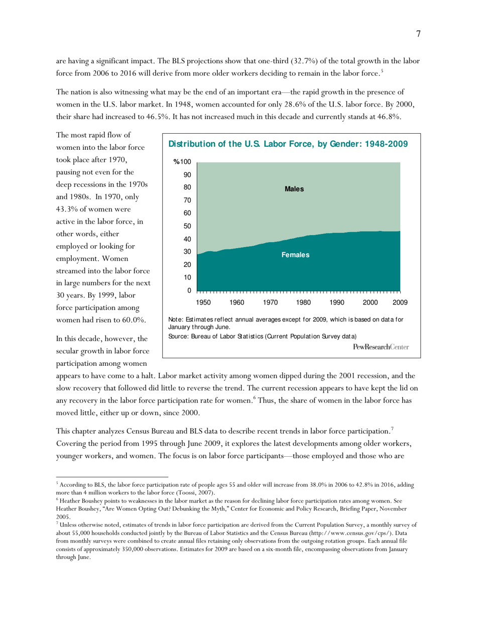 Americas Changing Workforce: Recession Turns a Graying Office Grayer - Pew Research Center, Page 8