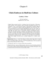 Document preview: Chapter 8: Chick Embryos in Shell-Less Culture - Cynthia J. Fisher