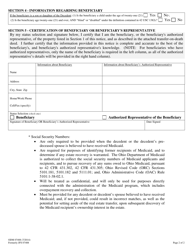 Form ODM07408 (JFS07408) Notice to Medicaid Estate Recovery of Pending Transfer of Property by Transfer on Death Deed - Ohio, Page 2