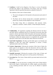 Letter of Intent to Purchase Business Template, Page 4