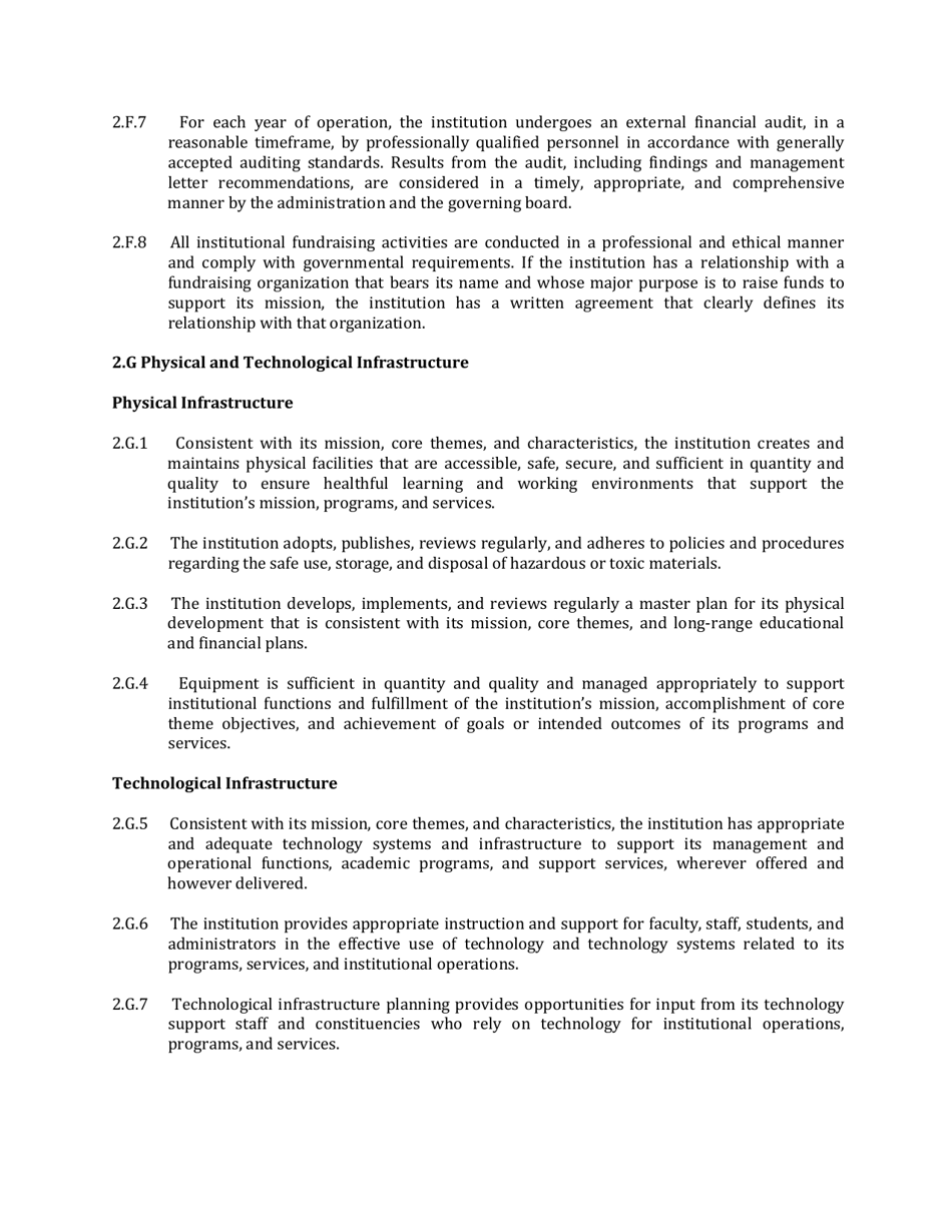Standards for Accreditation - Northwest Commission on Colleges and Universities, Page 12