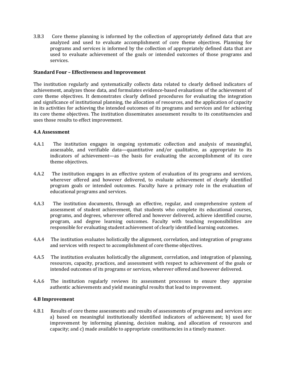 Standards for Accreditation - Northwest Commission on Colleges and Universities, Page 14