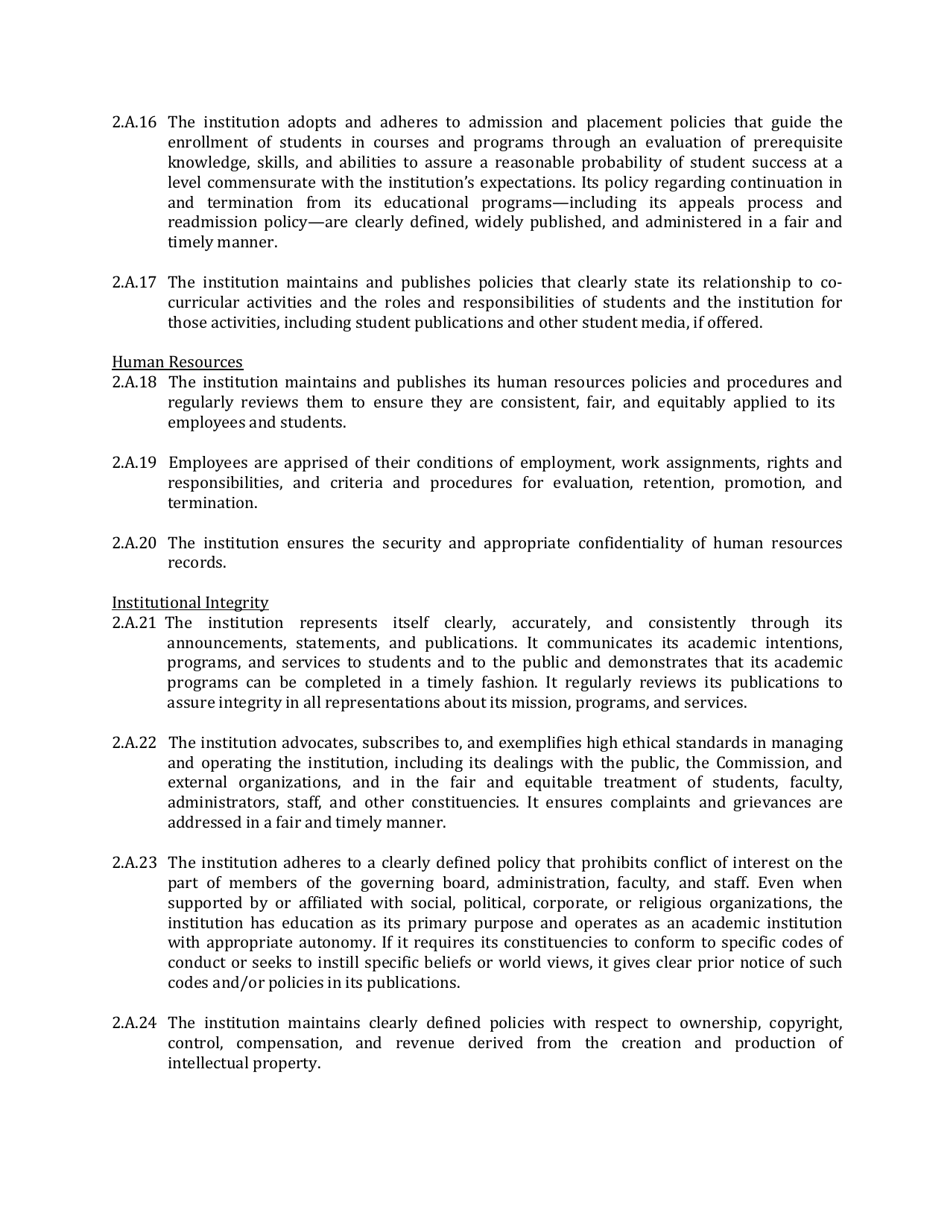 Standards for Accreditation - Northwest Commission on Colleges and Universities, Page 4