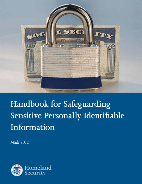 Handbook for Safeguarding Sensitive Personally Identifiable Information Download Pdf