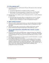Handbook for Safeguarding Sensitive Personally Identifiable Information, Page 20