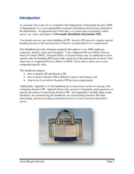 Handbook for Safeguarding Sensitive Personally Identifiable Information, Page 4