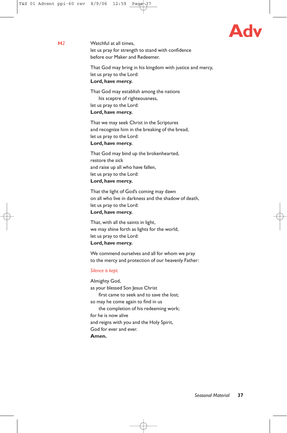 Common Worship: Times and Seasons - Advent, Page 7