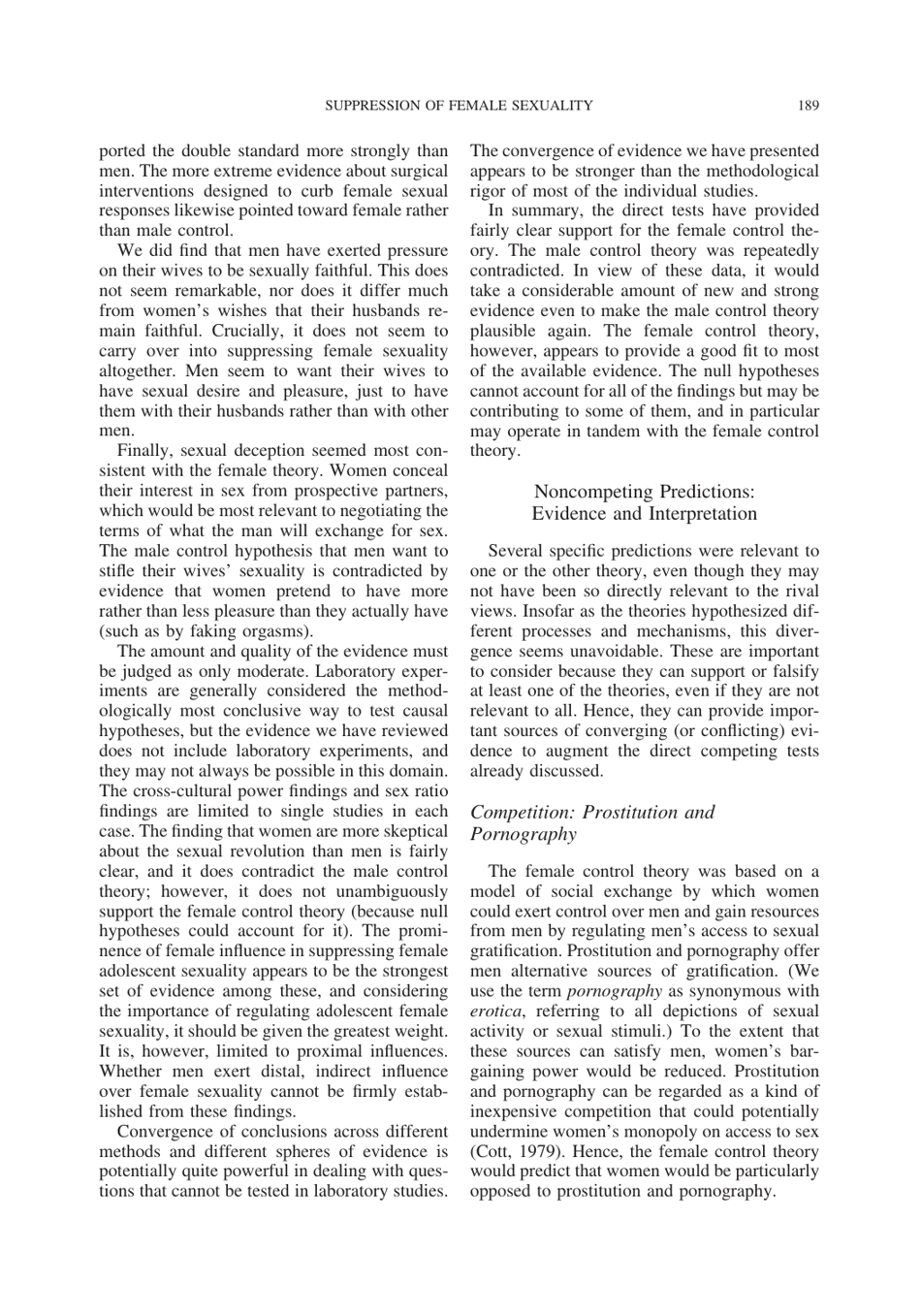 Cultural Suppression of Female Sexuality - Roy F. Baumeister, Jean M. Twenge, Page 24
