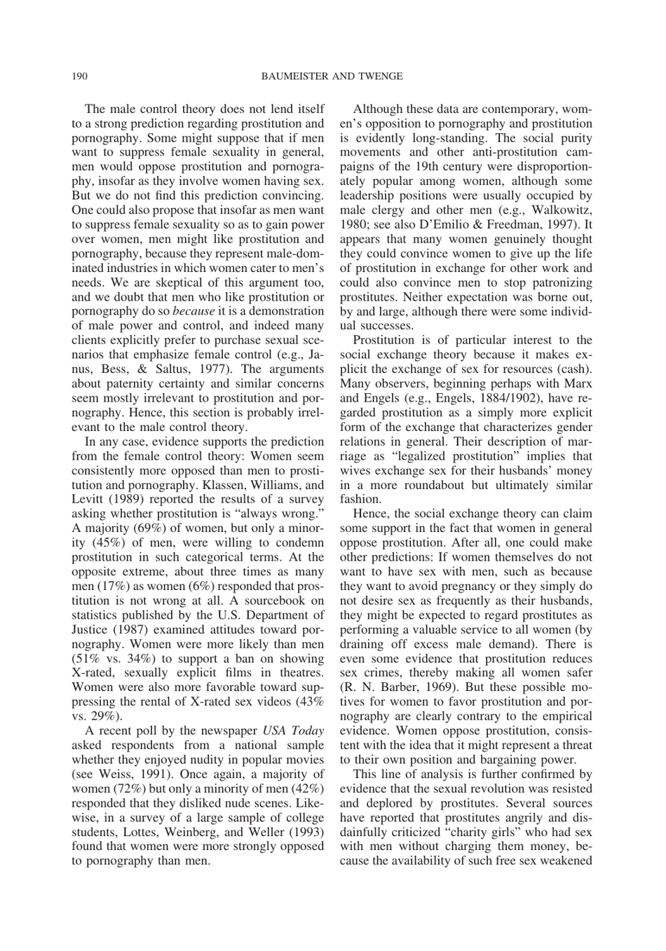 Cultural Suppression of Female Sexuality - Roy F. Baumeister, Jean M. Twenge, Page 25