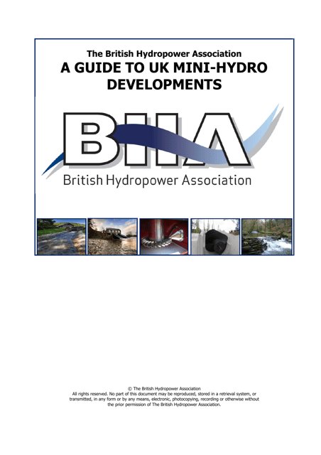 A Guide to UK Mini-Hydro Developments – The British Hydropower Association - Template