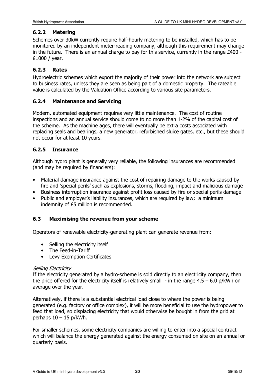 A Guide to UK Mini-Hydro Developments - the British Hydropower Association, Page 21