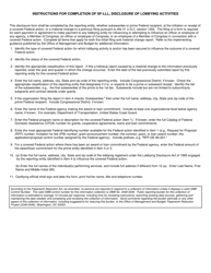 Form SF-LLL Disclosure of Lobbying Activities, Page 2