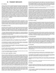 Transient Merchant Application - Iowa, Page 3